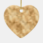 Glam Streifen personalisiert Monogram Keramik Ornament (Hinten)