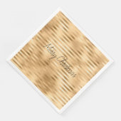 Glam Streifen personalisiert Serviette (Ecke)