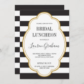 Glam Stripe Bridal Dusche Einladung (Vorne/Hinten)