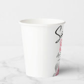 Glam Sweet 16 White Pink Princess Balloons Pappbecher (Rechts)