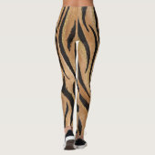 Glam Tiger Print Wild Cat Animal Muster Imitate Go Leggings (Rückseite)