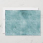 Glam Turquoise Aquamarin Blue Leopard Print Glitze Karte (Rückseite)