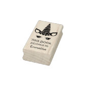 Glam Unicorn Personalisiert Book Briefmarke Buchze Gummistempel (Stempel)
