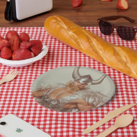 Glam Viking Thor Papierplatte Pappteller (Picknick)