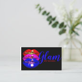 Glam-Visitenkarten Visitenkarte (Stehend Vorderseite)