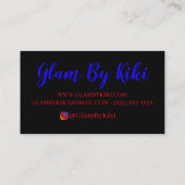 Glam-Visitenkarten Visitenkarte (Rückseite)