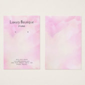 Glam watercolor pink Jewelry Earring Display (Vorne & Hinten)