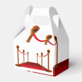 Glam Weißer Teppich Sweet 16. Custom Party Geschenkschachtel (Rückseite)