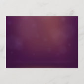 Glam White Fairy Lights Pink Lila DETAILS Karte (Rückseite)