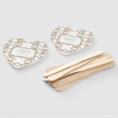 Glam White Gold Great Gatsby Wedding Fächer (Non-assembled)