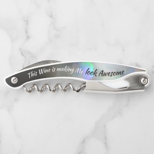 Glam Wine Lover macht mich Phantastisch funny Kellnermesser (Rückseite)