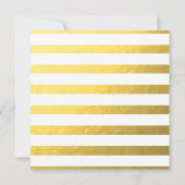 Glam Wirbel Geblüht Gold Foil Save the Date (Rückseite)