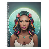 Glam Woman Rainbow Essence Empowerment Girl Power Notizblock (Vorderseite)