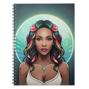 Glam Woman Rainbow Essence Empowerment Girl Power Notizblock