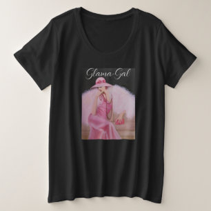 Glama Gal Women's Plus-Size-Basic-T - Shirt