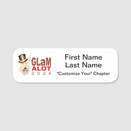 GLaMalot 2024 Name-Abzeichen Namensschild (Vorderseite)