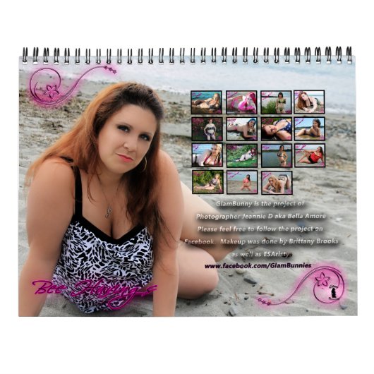 Glambunny 15-monatiger Kalender 2016-2017 (Rückseite)