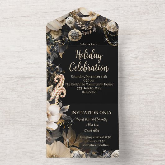 Glamimour Feier Einladung (Innen Boden)