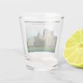 Glamis Castle Angus Scotland Landschaftlich Schnapsglas (Rückseite)