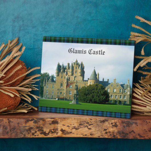 Glamis Castle Angus Scotland Landschaftlich Tablet Fotoplatte (Seite)