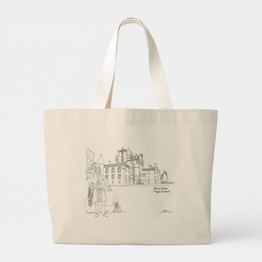 Glamis Castle Scotland Tote Bag Jumbo Stoffbeutel (Rückseite)