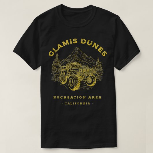 Glamis Dunes Erholungsbereich ATV UTV OHV Quad Off T-Shirt (Design vorne)