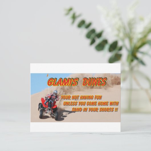 GLAMIS DUNES POSTKARTE (Stehend Vorderseite)