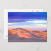 Glamis Sand Dunes bei Sonnenuntergang Postkarte (Vorne/Hinten)