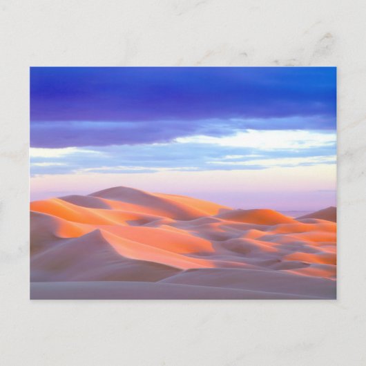 Glamis Sand Dunes bei Sonnenuntergang Postkarte (Vorderseite)