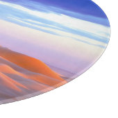 Glamis Sand Dunes bei Sonnenuntergang Schneidebrett (Ecke)