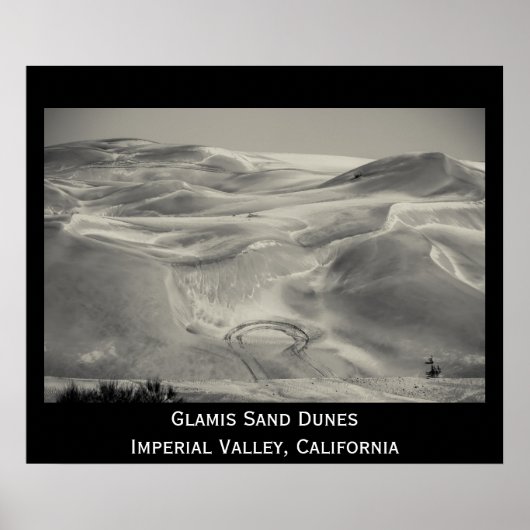 Glamis Sand Dunes Desert Imperial Valley Foto Poster (Vorne)