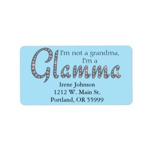 Glamma bling Entwurfs-Adressen-Etiketten Adressaufkleber