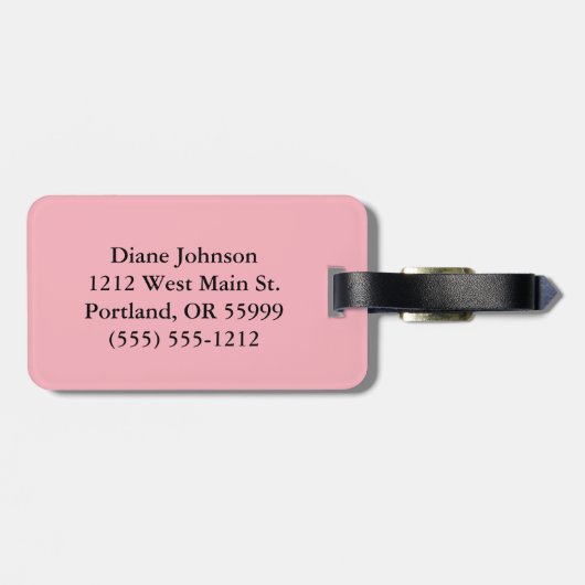 Glamma bling Gepäckanhänger (Rückseite horizontal)