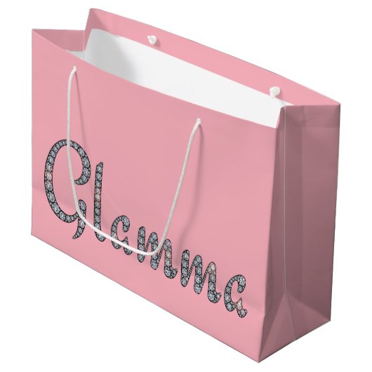 Glamma bling Geschenktasche Große Geschenktüte (Vorderseite Schrägansicht)