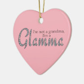 Glamma-Bling-Herzverzierung Keramik Ornament (Links)