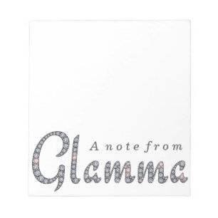 Glamma bling Notizblock