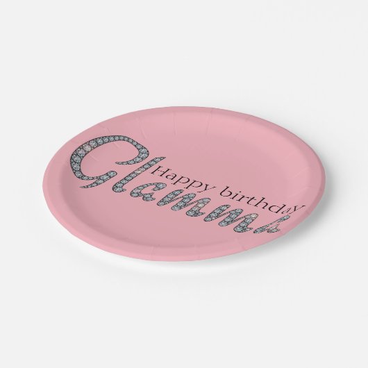 Glamma bling PapierTeller (Schrägansicht)