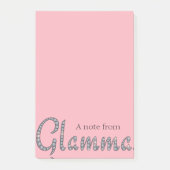 Glamma bling Post-it-Zettelauflage Post-it Klebezettel (Vorderseite)