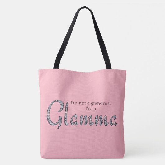 Glamma Bling und kundenspezifische Tasche (Rückseite)