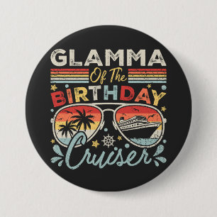 Glamma der GeburtstagsCruiser Vacation Round Button