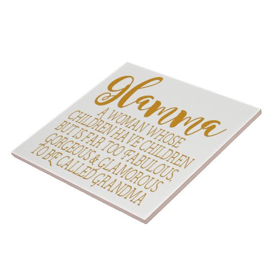 Glamma - fabelhafte Großmutter Fliese (Seite)