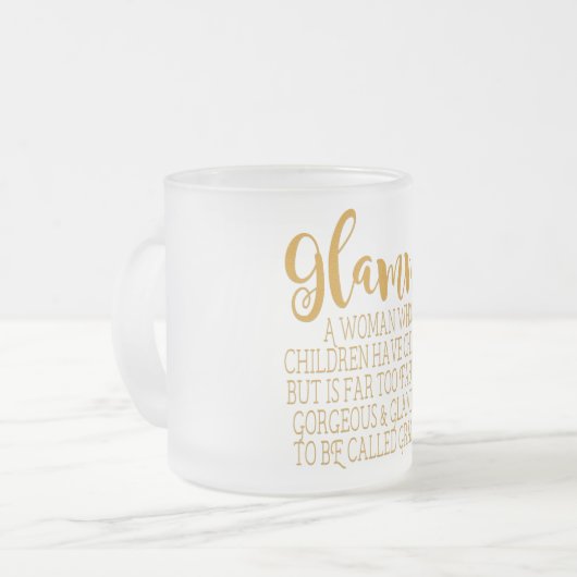 Glamma - fabelhafte Großmutter Mattglastasse (Vorderseite Links)