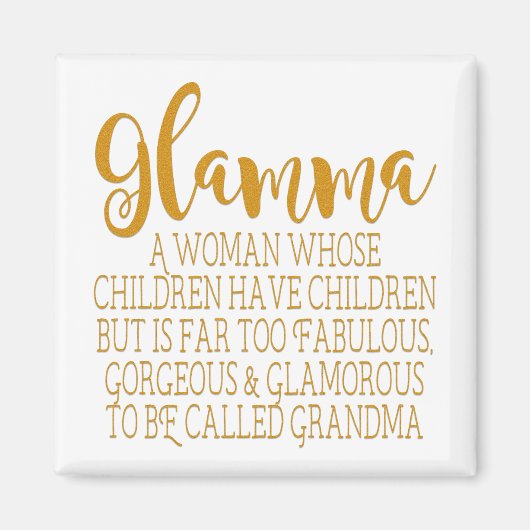 Glamma - Fabulous Oma Magnet (Vorne)