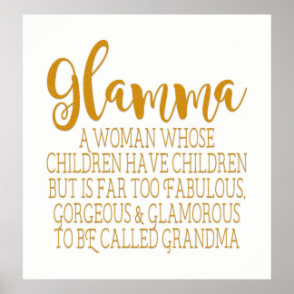 Glamma - Fabulous Oma Poster