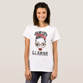 Glamma Face Wink Eyes Familie Matching Oma Geschen T-Shirt (Vorne ganz)