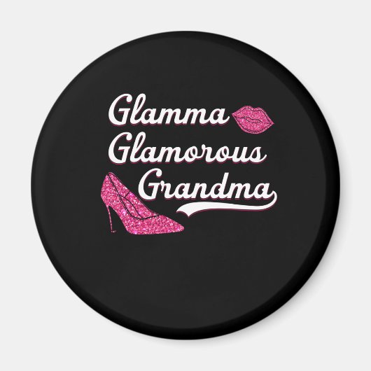 Glamma Glamour Grandma Muttertag Magnet (Vorne)