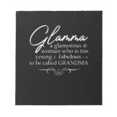 Glamma Glamour Notizblock (Vorderseite)