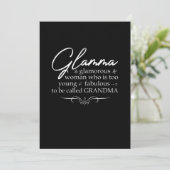 Glamma Glamour Save The Date (Stehend Vorderseite)