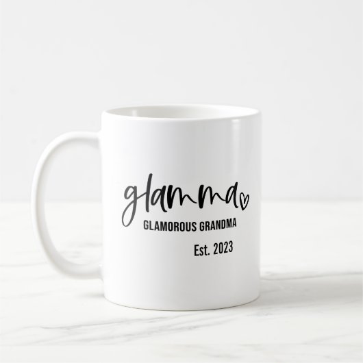 Glamma Glamourous Oma wurde 2023 gegründet Kaffeetasse (Links)