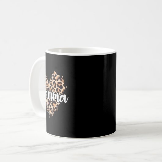 Glamma Leopard Kaffeetasse (Vorderseite Links)